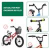 ANZOME Kids Bike Basket Front, Removable Wire Handlebar Basket for Boys Bicycles & Tricycles, Easy Install, Carry-Handle Front Basket in Black for Water Bottle, Snacks & Toys view 2