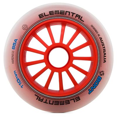 Bont Skates - 85A Elemental Inline Speed Skate Wheels - All Rounder Indoor Outdoor - 110mm -Set of 8 (110mm (Set of 8))