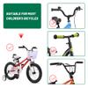 ANZOME Kids Bike Basket, Bicycle Basket for Boy and Girl, Waterproof Metal Wire Children's Bicycle Basket, Suitable for Most Children's Bicycles and Kids Tricycles (White) view 2