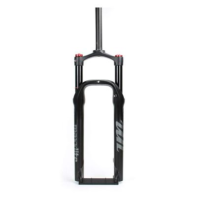 26Inch Bike Fat Air Fork, 1-1/8" Steering Tube Spread 135MM Travel 120MM Inner Tube D34MM Straight Tube for Beach Snow Bike E-Bike Fat Bike