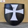 Nautical-Mart Hospitaller Medieval Shield - 16 Gauge Steel Battle Ready - White (24 inch inch), L view 2
