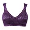 ZeroBound Women's Minimizer Bras Comfort Cushion Strap Wirefree Full Coverage Large Bust Non-Padded Bra(Purple,46B) view 4