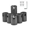6 Trampoline Enclosure for Flat Steel Sheet Top System, Black Trampoline Caps, 1.26in Diameter, Trampoline Net Accessories view 1