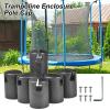 6 Trampoline Enclosure for Flat Steel Sheet Top System, Black Trampoline Caps, 1.26in Diameter, Trampoline Net Accessories view 2