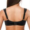 ZeroBound Women's Minimizer Bras Comfort Cushion Strap Wirefree Full Coverage Large Bust Non-Padded Bra(Black,36G) view 3