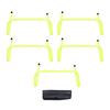 Wakauto 6pcs Agility Hurdles for Boys and Girls Flexible Football Training Equipment for Speed Coordination Balance for Soccer Basketball and Athletic Practice view 1