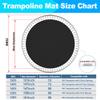 SPORTYOUTH Trampoline Replacement Jumping Mat 14ft, Fits 6.5" - 7" Springs 72 V-Hooks 14 Foot Round Trampoline Frames - EXCLUDING Frame & Spring view 3