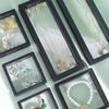 Anti-Oxidation Storage Box Box Small Portable Earring Box Necklace Earring Earrings Storage Small Small Jewelry Box (Big 23x9cm) view 2