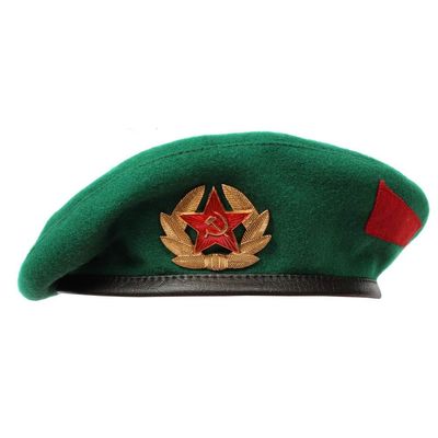 Original Soviet Stuff Item Vintage Russian NKVD Visor hat USSR Border Troops Officers Headwear, Men's Gift (EU 56 (US-7)) Green