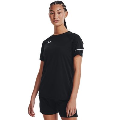 Under Armour Women's Golazo 3.0 Jersey, Black (001)/High-Vis Yellow, Large