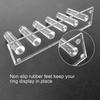 2 PCs Hand Ring Holder Jewelry Stand, Storage Display Stands Crystal Clear Acrylic Finger Jewelry/Wedding Ring Support Decorative for Women Girls Room view 4