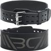 WARM BODY COLD MIND Leather Weight Lifting Belt 4" Adjustable Belt with Buckle for Workout, Squats, Gym, Powerlifting, Olympic Weightlifting, Strength Training. Waist/Back Support (Black, XXX-Large) view 1