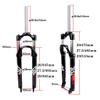 Jejy Aluminum Alloy 26/27.5/29 Inch Mountain Bicycle Suspension Mechanical Fork Shoulder Control Spring Forks Travel 105mm Straight Tube QR 9mm Front Forks Outdoor MTB Accessories view 2