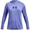Under Armour Girls' Tech Graphic Long-Sleeve Hoodie, Utility Blue (496)/Electro Pink, Youth X-Small view 1