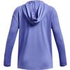 Under Armour Girls' Tech Graphic Long-Sleeve Hoodie, Utility Blue (496)/Electro Pink, Youth X-Small view 2