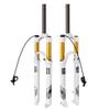 Jejy MTB Suspension Forks 26/27.5/29 Inch QR 9mm Magnesium Alloy Straight/Tapered Tube, 1 1/8" Threadless Steerer Mountain Bike Front Fork Travel 120mm Manual Lockout/Remote Lockout White view 1