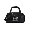 Under Armour Unisex-Adult Undeniable 5.0 Duffle, Black (001)/Metallic Silver, X-Small view 1