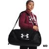 Under Armour Unisex-Adult Undeniable 5.0 Duffle, Black (001)/Metallic Silver, Medium view 4