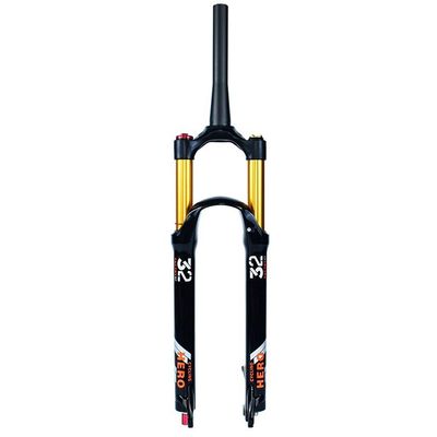 Jejy 26/27.5/29" Magnesium and Aluminum Alloy MTB Suspension Fork with Rebound Adjust 26/27.5/29 Inch Air Front Forks Mountain Bicycle Travel 130mm Bike Accessories Straight Steerer/Tapered