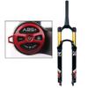 Jejy 26/27.5/29" Magnesium and Aluminum Alloy MTB Suspension Fork with Rebound Adjust 26/27.5/29 Inch Air Front Forks Mountain Bicycle Travel 130mm Bike Accessories Straight Steerer/Tapered view 4