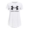 Under Armour Girls' Live Sportstyle Graphic Short-Sleeve T-Shirt, (100) White / / Black, Youth Medium view 1