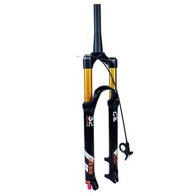 Jejy 26/27.5/29" Magnesium and Aluminum Alloy MTB Suspension Fork with Rebound Adjust 26/27.5/29 Inch Air Front Forks Mountain Bicycle Travel 130mm Bike Accessories Straight Steerer/Tapered