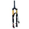 Jejy 26/27.5/29" Magnesium and Aluminum Alloy MTB Suspension Fork with Rebound Adjust 26/27.5/29 Inch Air Front Forks Mountain Bicycle Travel 130mm Bike Accessories Straight Steerer/Tapered view 1