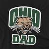 Ohio University Official Dad Unisex Adult T-Shirt, Black, 5X-Large view 2