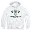 Ohio University Official Circle Logo Unisex Adult Pull-Over Hoodie,White, Small view 1
