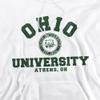 Ohio University Official Circle Logo Unisex Adult Pull-Over Hoodie,White, Small view 2