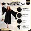 Cappe Diem Master Cap and Gown 2026 Official Master's Degree Regalia, Matte Black, 2026 Year Charm Tassel Included (57" (height 6'0"-6'2") 3 DAY EXPRESS) view 4