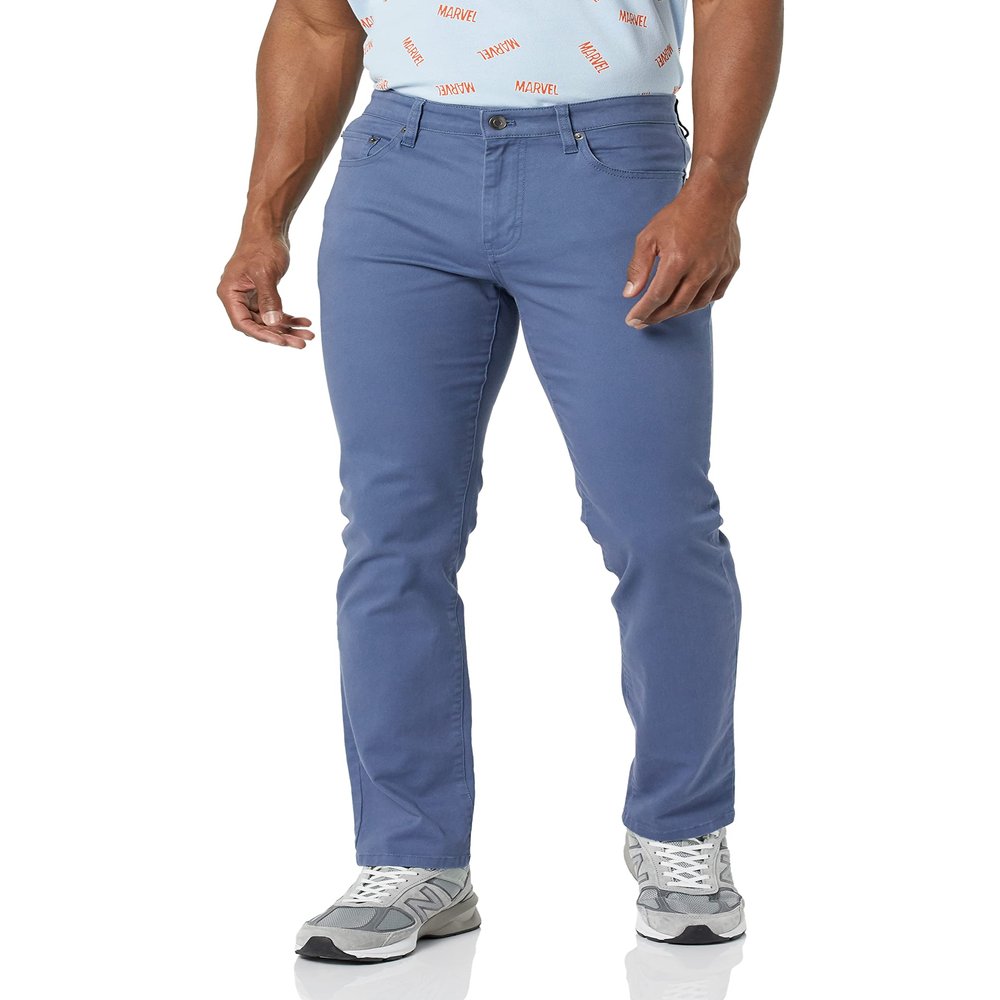Amazon Essentials Men's 5-Pocket Stretch Twill Casual Pants, Indigo, 38W x 34L