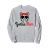 Yorkie Mom Vintage Funny Cute Dog Yorkshire Terrier Mum Sweatshirt view 1