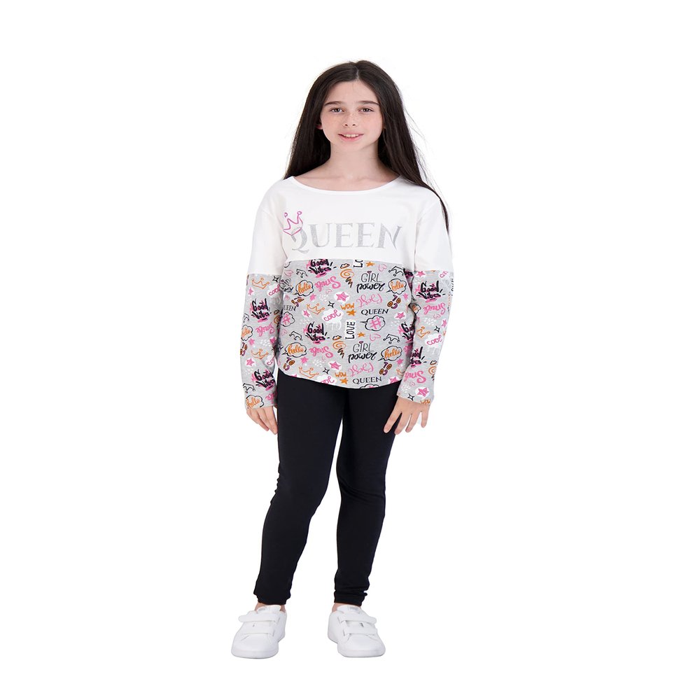 Sweet Butterfly Girls Legging Sets Long Sleeve Fashion Tops and Matching Leggings for Girls Clothing Sizes 5 to 12