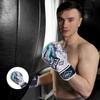 Spall Pro US MMA, Kickboxing, Muay Thai Boxing Leather Gloves for Men & Women Dino White - 6 OZ view 3