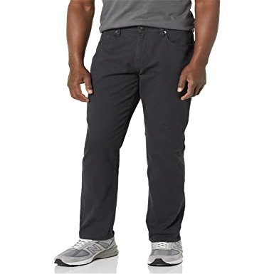 Amazon Essentials Men's Athletic-Fit 5-Pocket Stretch Twill Pant Pants, -Asphalt, 38W x 30L