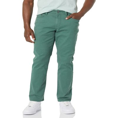 Amazon Essentials Men's Athletic-Fit 5-Pocket Stretch Twill Pant Pants, -Green, 29W x 30L