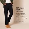 Amazon Essentials Men's Athletic-Fit Pants, 5-Pocket Stretch Twill Work, Big & Tall, Washed Black, 35W x 28L view 2