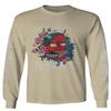 0249. Demon Graphic Traditional Japanese Till Death Anime Aesthetics Society Men's Long Sleeve t Shirt (Beige Large) view 1