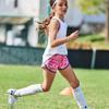 Under Armour Girls' Fly by Shorts, Electric Tangerine (824)/White, X-Large view 3
