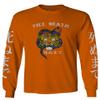 Front Tiger Graphic Japanese Till Death Anime Men's Long Sleeve t Shirt (Orange 2X Large) view 1