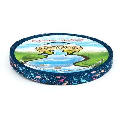 Country Brook Design - Dinosaurs Photo Quality Polyester (1/2 Inch, 50 Yards)