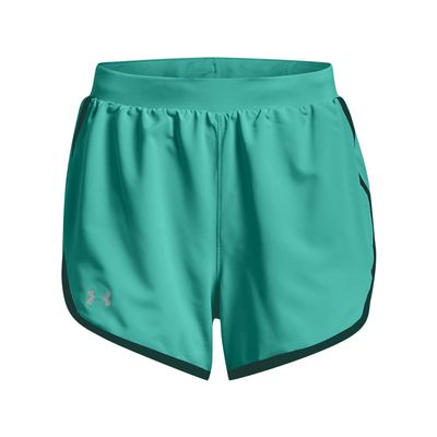 Under Armour Women's Fly by 2.0 Running Shorts, Neptune (369)/Reflective, X-Large
