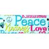 Country Brook Design - Love and Peace Photo Quality Polyester (1 Inch, 20 Yards) view 3