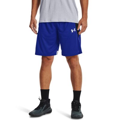 Under Armour Men's Baseline Basketball 10-Inch Shorts, Royal (400)/Black, Large
