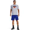 Under Armour Men's Baseline Basketball 10-Inch Shorts, Royal (400)/Black, Large view 4