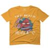 0249. Demon Graphic Traditional Japanese Till Death Anime Aesthetics Society for Men T Shirt (Gold 2X-Large) view 1