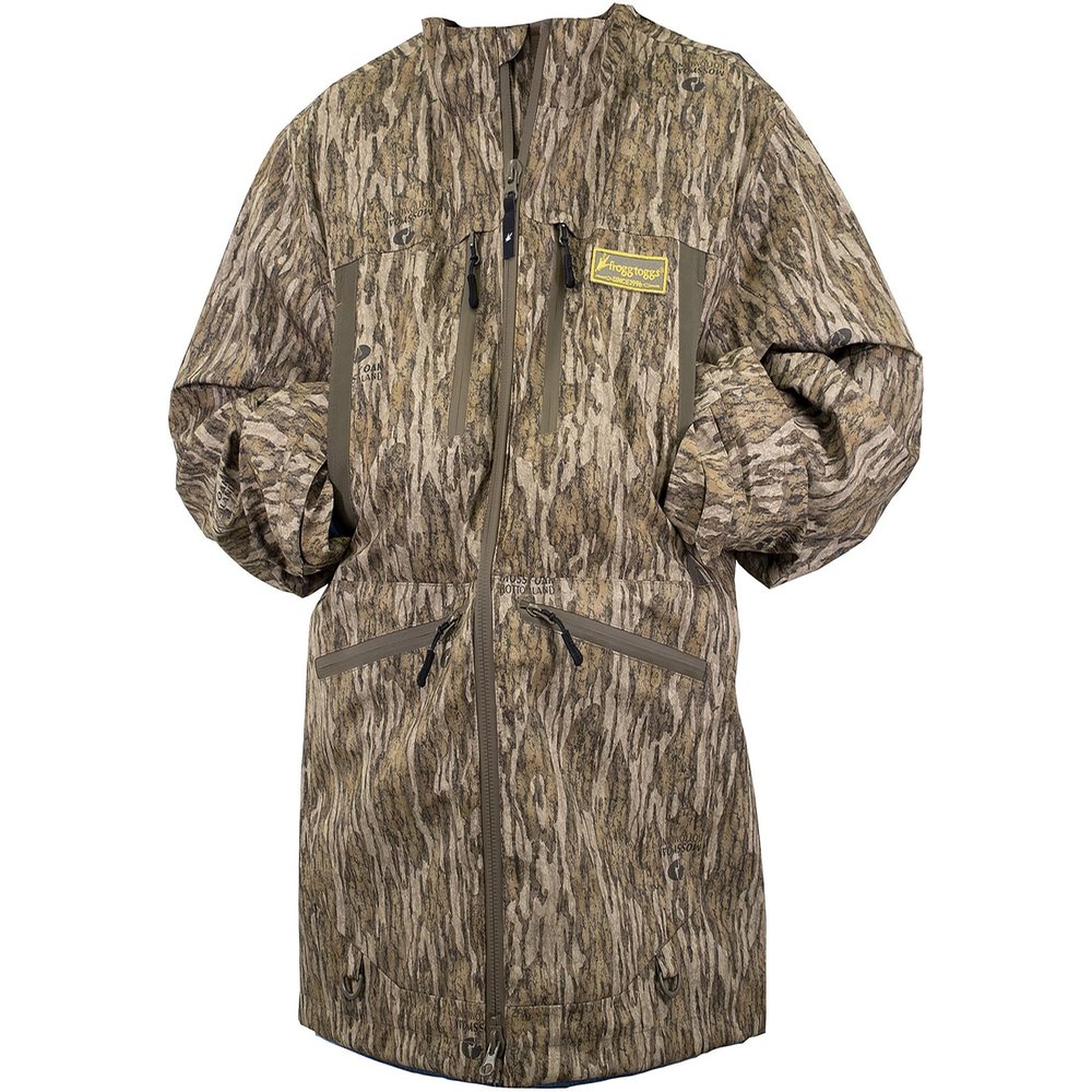 FROGG TOGGS Men's Grand Refuge 3-N-1 Waterproof, Insulated Jacket with Removable Primaloft Liner, Mossy Oak Bottomland, Medium