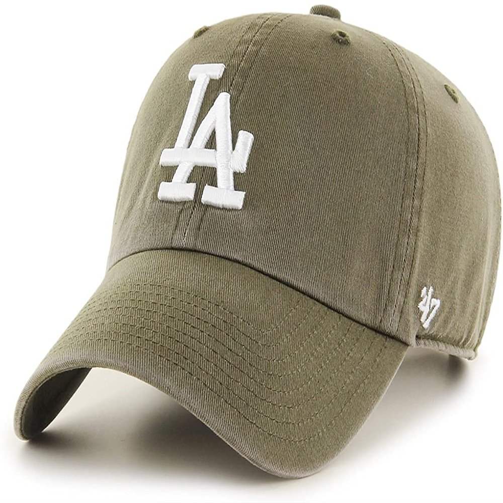 '47 MLB Los Angeles Dodgers Clean Up Adjustable Hat, Adult One Size Fits All (Los Angeles Dodgers Sandalwood)