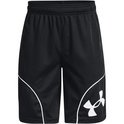 Under Armour Boys Perimeter Basketball Shorts, (001) Black / / White, Youth X-Small